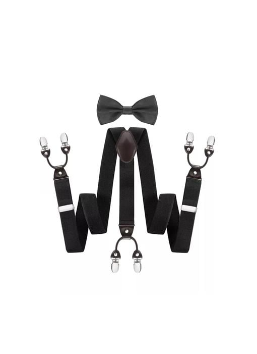 SUSPENSOR HUMITA EN CAJA TIRANTES HOMBRE AJUSTABLE ELÁSTICO, NEGRO - 1