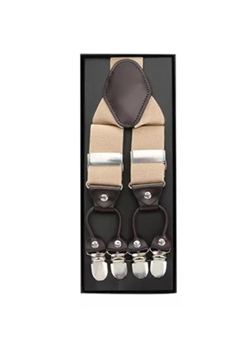 SUSPENSOR HUMITA EN CAJA TIRANTES HOMBRE AJUSTABLE ELÁSTICO, CAQUI - 2