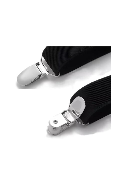 TIRANTES SUSPENSORES PARA PANTALONES 110 CM, NEGRO - 2