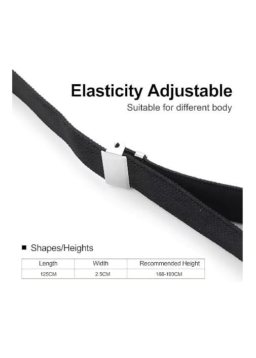 TIRANTES SUSPENSORES PARA PANTALONES 110 CM, NEGRO - 4
