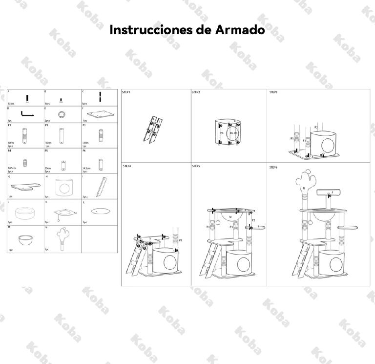 RASCADOR TORRE ARBOL GATOS YUTE CACTUS HAMACA ESCALERA VERDE - 4