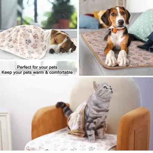 PACK DE 3 MANTAS CÁLIDAS PARA MASCOTAS 60X60 ROSA - 4
