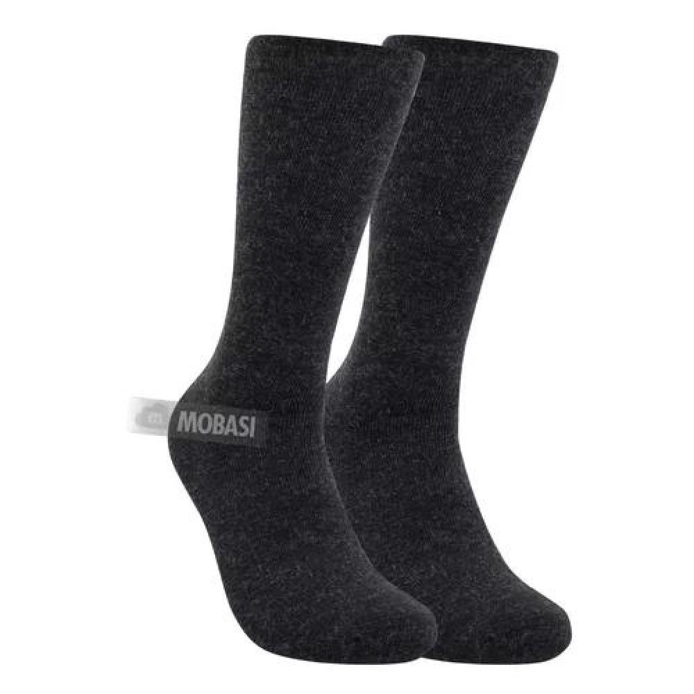 PACK DE 6 CALCETINES TÉRMICOS DE LANA PARA INVIERNO, GRUESOS, SIN COSTURA, COLOR OSCURO - 3