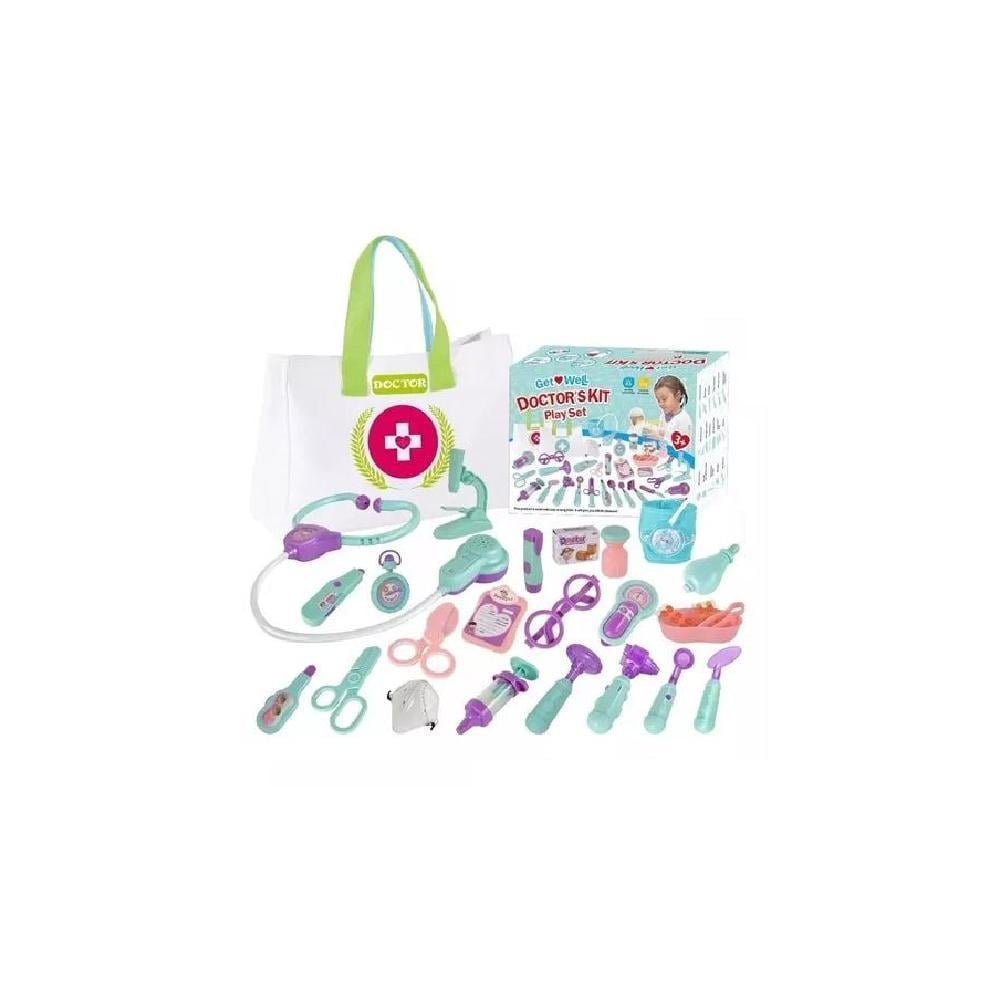 SET DE JUGUETES MÉDICO PARA NIÑOS CON LUZ Y SONIDO BLANCO - 3