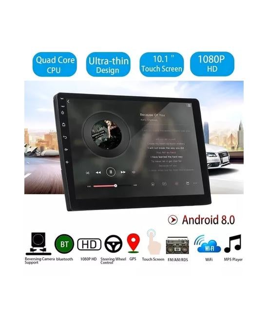 RADIO AUTO 2 DIN ANDROID 9' CON GPS Y WIFI, CONTROL DE VOLANTE, COLOR NEGRO - 3