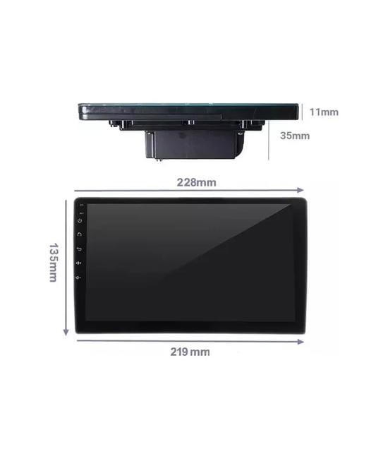 RADIO ANDROID 8.1 CON GPS Y MIRROR LINK 9' 2 DIN, COLOR NEGRO - 3
