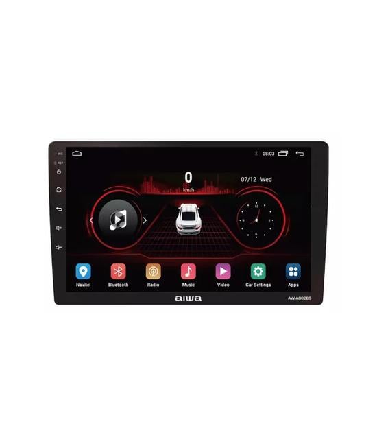 RADIO AUTO 2 DIN ANDROID TOUCH HD 9', AIWA AW-A802BS, COLOR NEGRO - 1