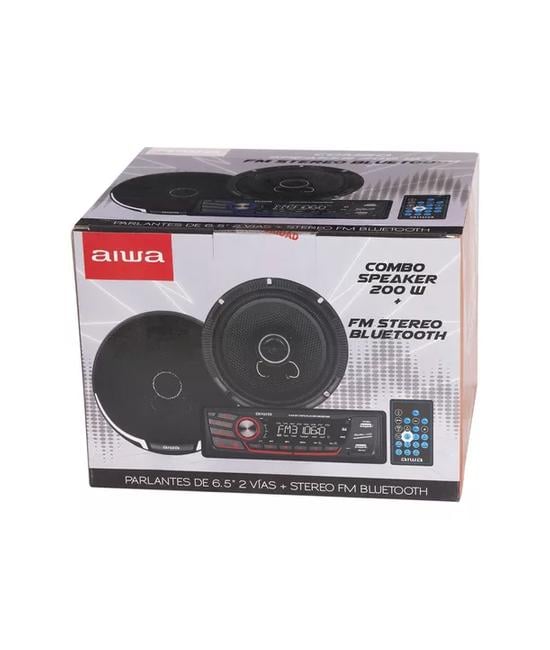 RADIO AUTO AIWA AW-C2016BT CON 2 PARLANTES DE 6.5', COLOR NEGRO - 2