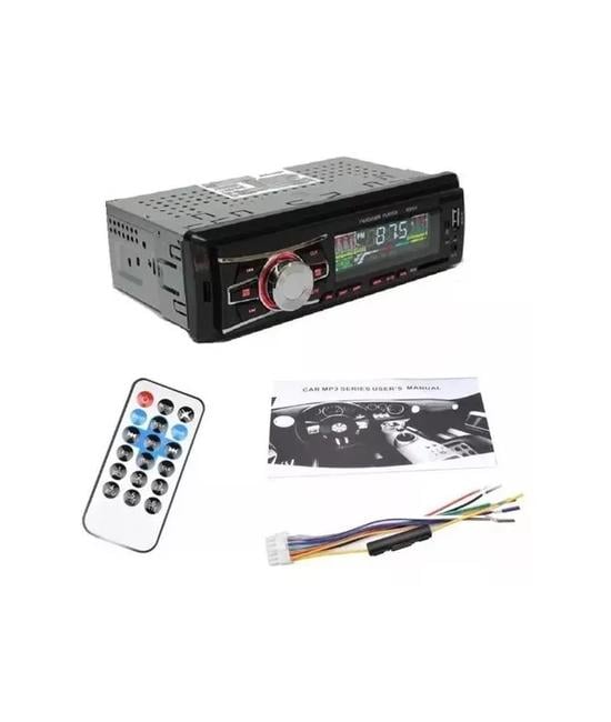 RADIO AUTO 1 DIN BLUETOOTH USB MP3 MICROSD AUX FM, COLOR NEGRO - 1