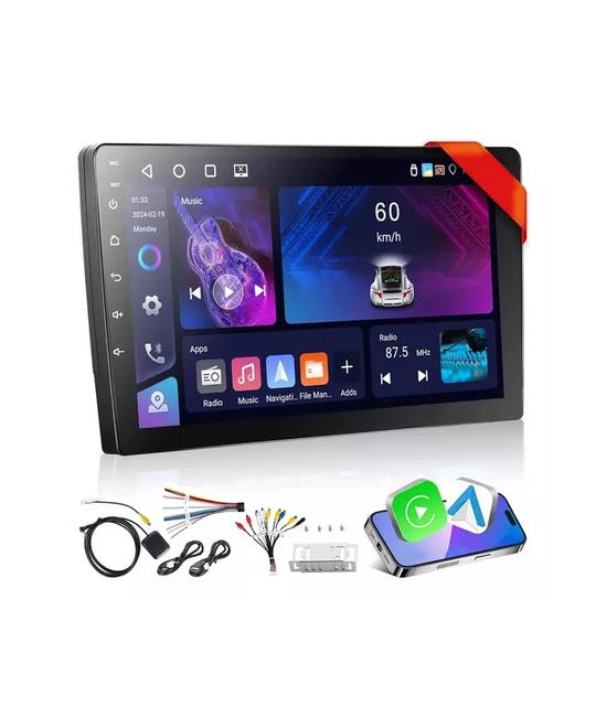RADIO ANDROID AUTO CARPLAY 4GB/64GB QLED, INALÁMBRICO, COLOR NEGRO - 1