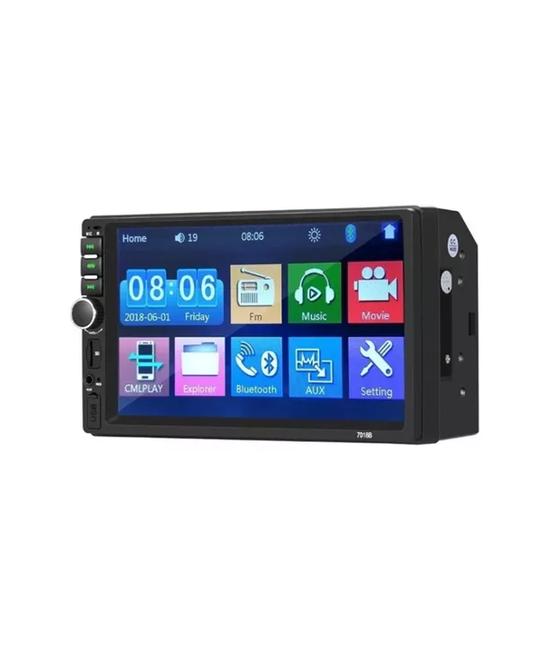 RADIO AUTO 2 DIN CON MIRROR LINK Y PANTALLA TÁCTIL MP5, COLOR NEGRO - 2