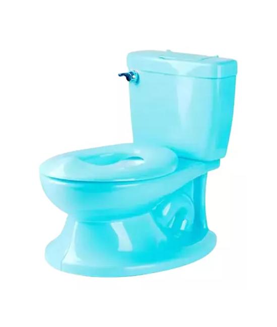 PELELA DE APRENDIZAJE TIPO WC CON SONIDO, COLOR CELESTE - 1