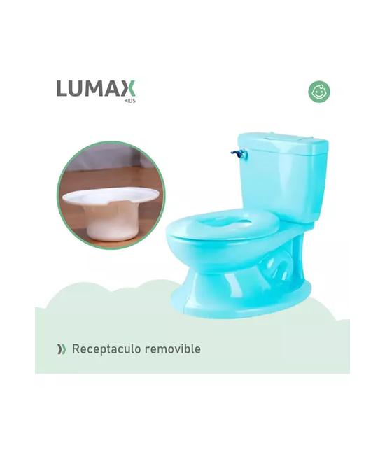 PELELA DE APRENDIZAJE TIPO WC CON SONIDO, COLOR CELESTE - 6
