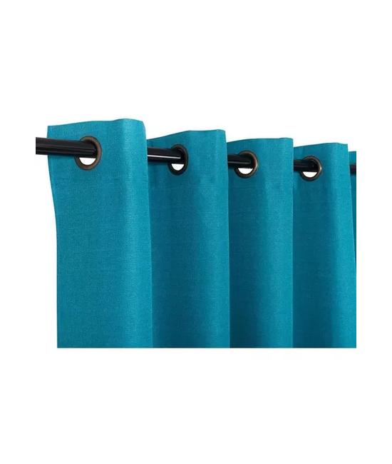 SET CORTINA BLACKOUT TÉRMICO 140X220 CM, COLOR TURQUESA - 1