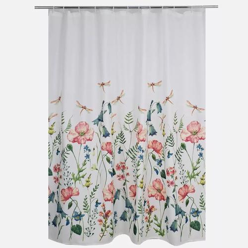 CORTINA DE BAÑO ESTAMPADA CON FORRO 180X180 CM, MULTICOLOR - 2