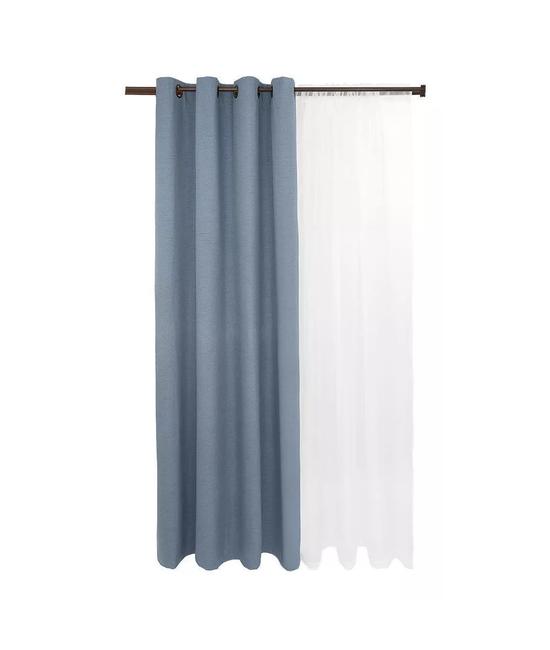 SET BLACKOUT 6 PIEZAS TÉRMICO LINO 140X220 CM, AZULINO - 2