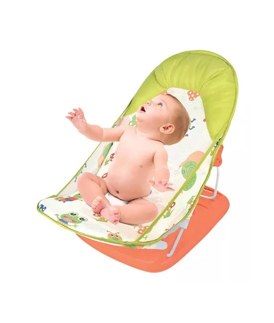 SILLA DE BAÑO PLEGABLE PARA BEBÉ CON ALMOHADA Y RED FLOTANTE, VERDE - 3