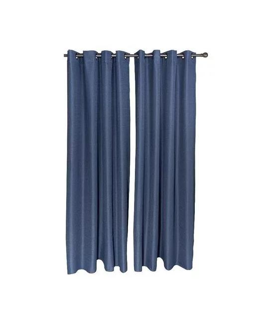 SET CORTINA BLACKOUT TÉRMICO 140X220 CM, COLOR AZUL - 1