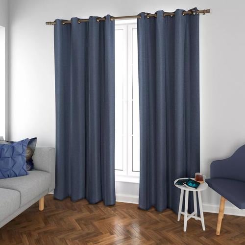 SET CORTINA BLACKOUT TÉRMICO 140X220 CM, COLOR AZUL - 2