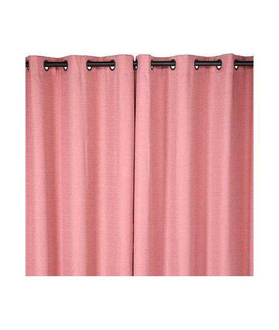 SET BLACKOUT 2 PIEZAS TÉRMICO TEXTURA 140X220 CM, ROSA - 2