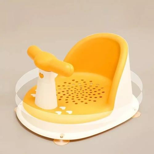 SILLA DE DUCHA PARA BEBÉ, COLOR AMARILLO - 5