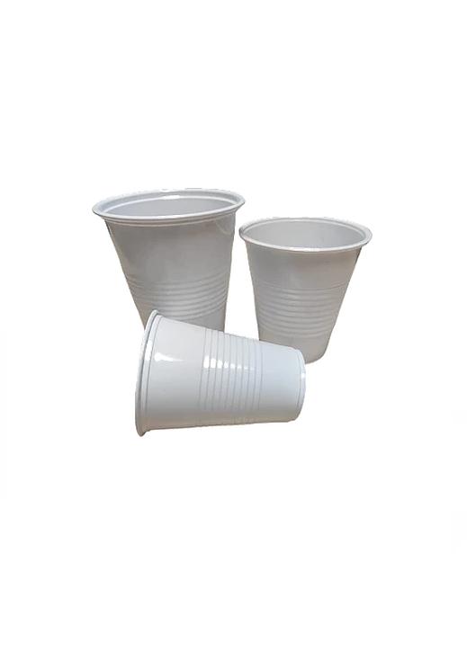 VASO PLÁSTICO BLANCO 7OZ/200CC CAJA 1000 UNID - 2