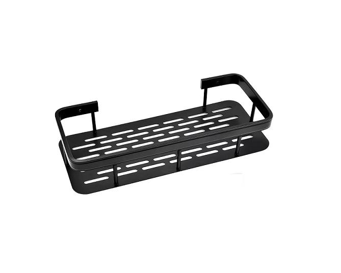 ORGANIZADOR DE DUCHA NEGRO, REPISA PARA DUCHA, ACCESORIOS MULTIUSO PARA BAÑO - 1