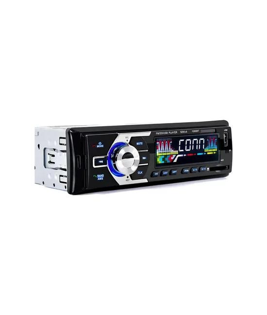REPRODUCTOR PARA AUTO BLUETOOTH MP3 USB, MANOS LIBRES, COLOR NEGRO - 1