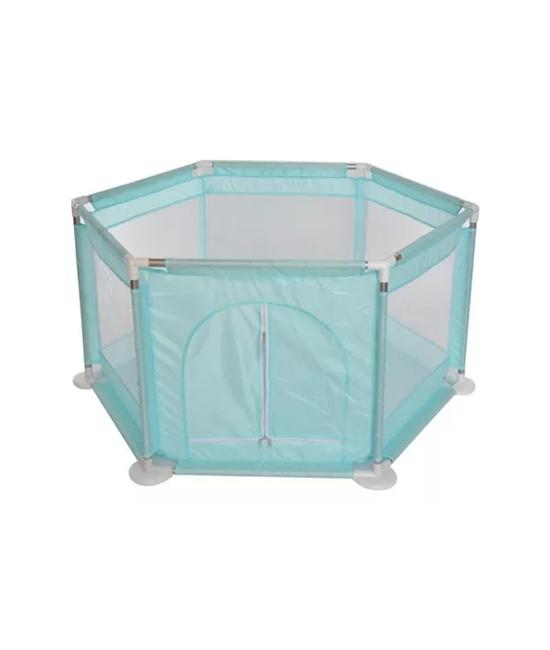 CORRAL DE SEGURIDAD HEXAGONAL PARA BEBÉS, COLOR VERDE - 1