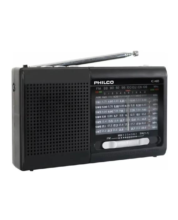 RADIO PORTÁTIL PHILCO IC-X65 MULTIBANDAS USB / TECNOCENTER, NEGRO - 1