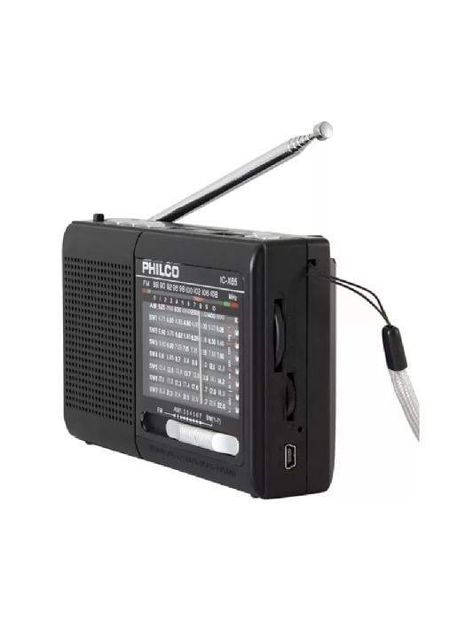 RADIO PORTÁTIL PHILCO IC-X65 MULTIBANDAS USB / TECNOCENTER, NEGRO - 3
