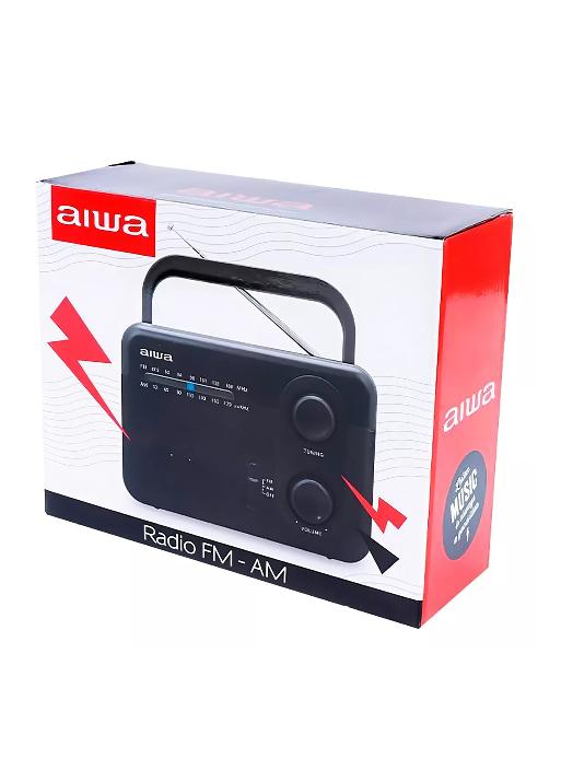 RADIO FM AIWA AWFML4, ANALÓGICO 220V, PORTÁTIL, COLOR NEGRO - 4