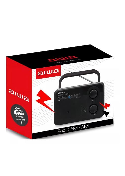 RADIO FM AIWA AWFML4, ANALÓGICO 220V, PORTÁTIL, COLOR NEGRO - 5