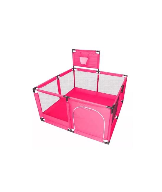 CORRALITO PLEGABLE PARA BEBÉ, CORRAL DE SEGURIDAD, ROSADO - 1