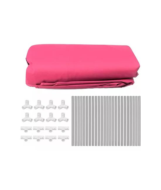 CORRALITO PLEGABLE PARA BEBÉ, CORRAL DE SEGURIDAD, ROSADO - 3