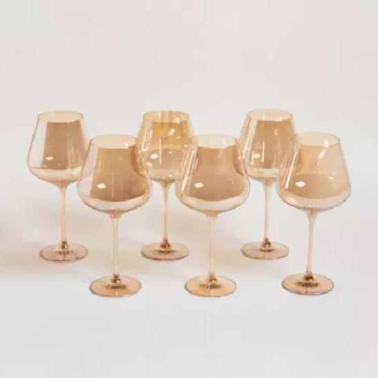 SET 6 COPAS DE VINO MODERNAS - 5