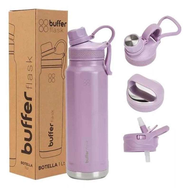 VASO TÉRMICO MUG, 1200 LT, ACERO INOXIDABLE, COLOR lila - 2