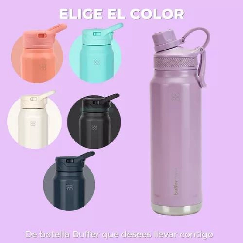 VASO TÉRMICO MUG, 1200 LT, ACERO INOXIDABLE, COLOR lila - 7