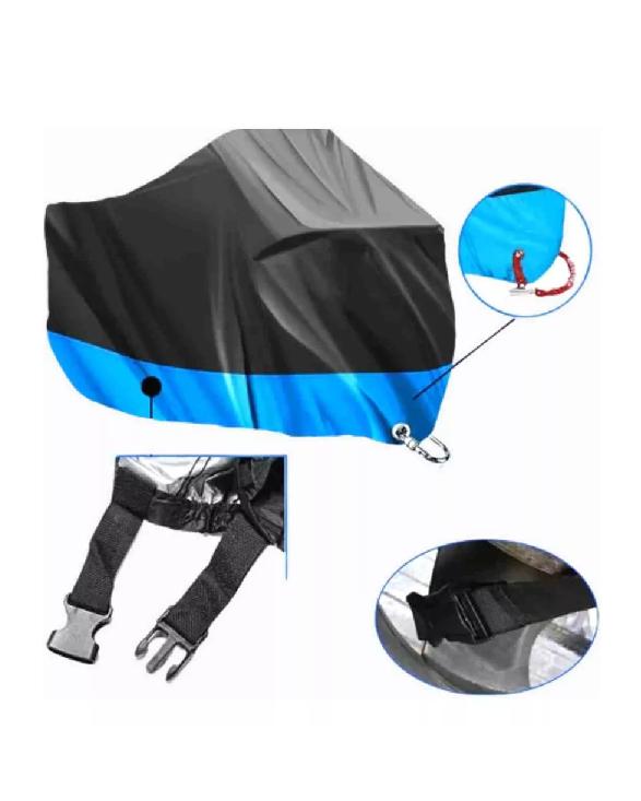 FUNDA 100% IMPERMEABLE PROTECTOR CUBRE MOTO BICICLETA XL - 3