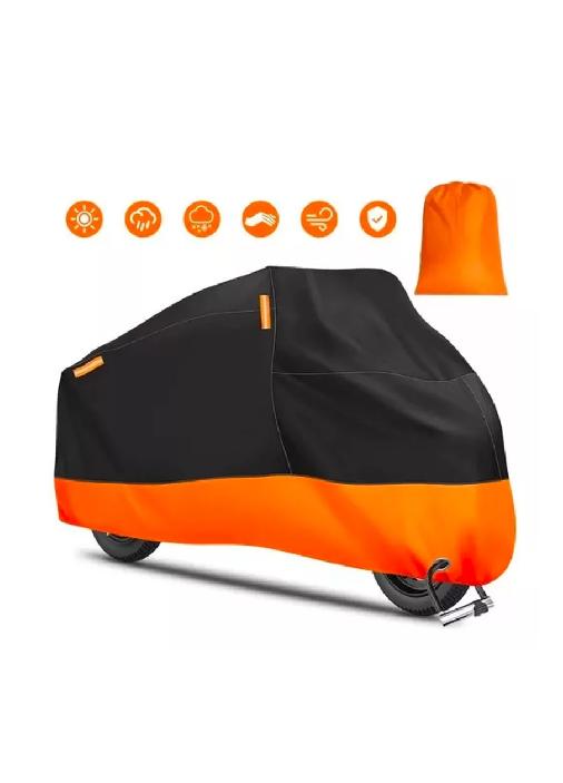 FUNDA IMPERMEABLE 100% PROTECTOR CUBRE MOTOS BICICLETAS XL - 2