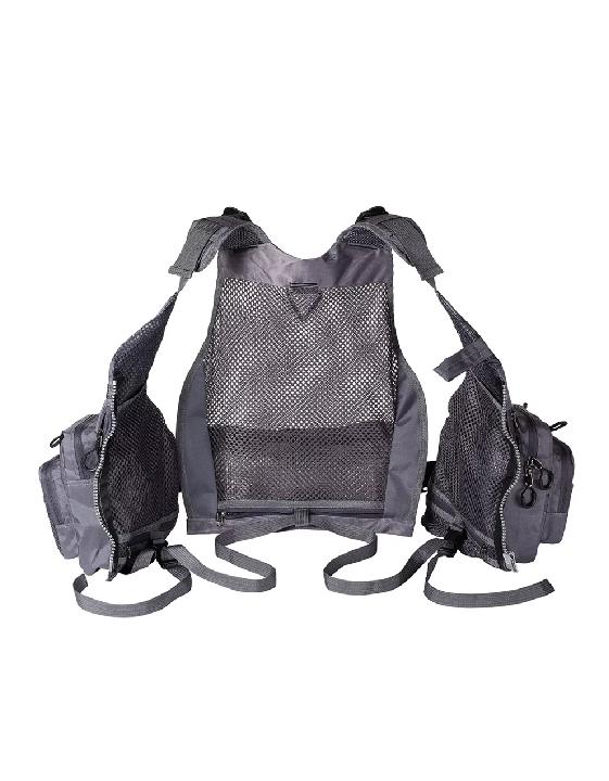 CHALECO REFLECTANTE CON BOLSILLOS TALLA ESTÁNDAR (S-XL), ADULTO, GRIS - 4