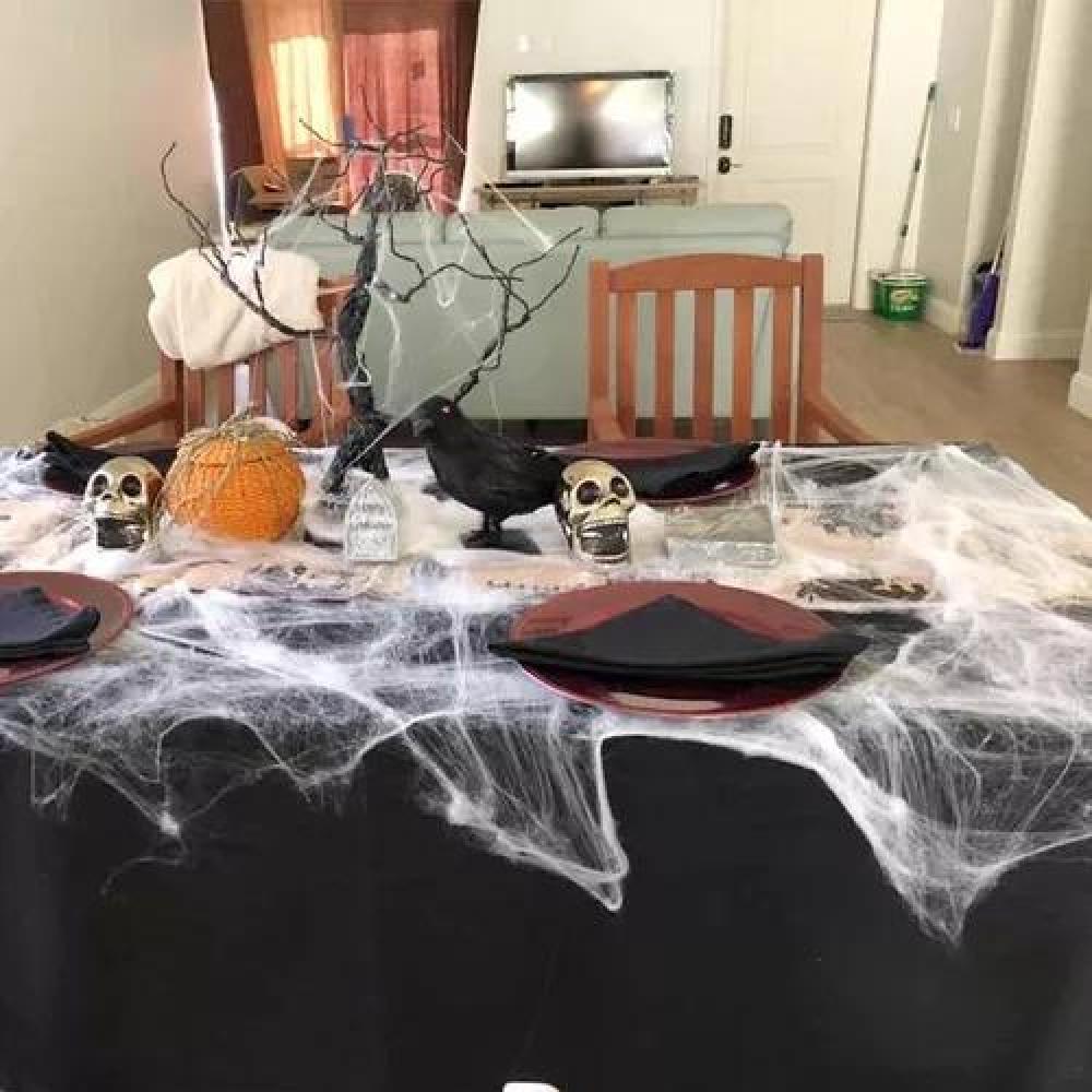 TELARAÑA ARTIFICIAL, PACK DE 12, DECORACIÓN DE HALLOWEEN ELÁSTICA - 3