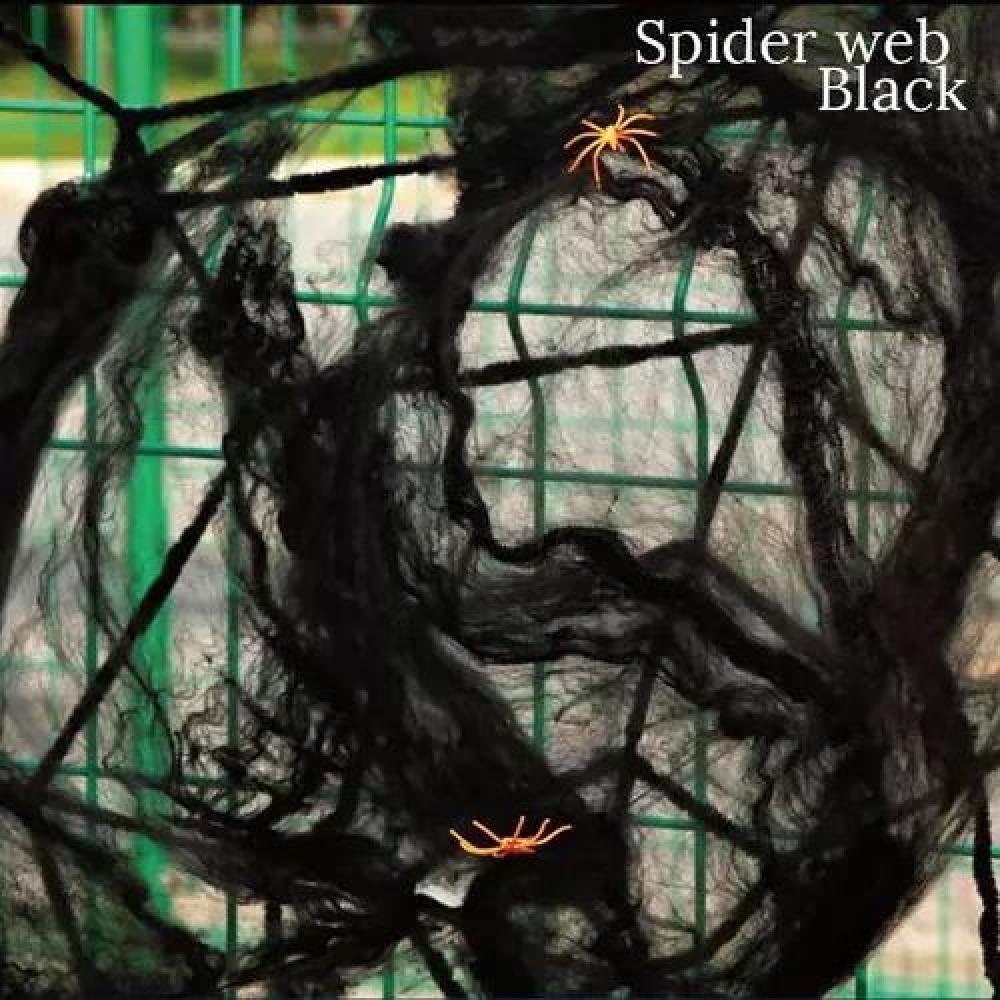 TELARAÑA ARTIFICIAL, PACK DE 12, DECORACIÓN DE HALLOWEEN ELÁSTICA - 4