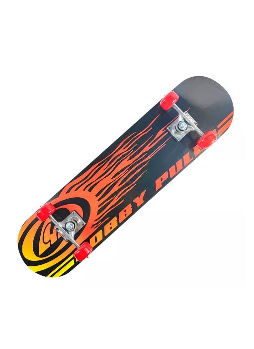 TABLA SKATE MADERA FUEGO 7 LÁMINAS 32'', NEGRO - 1