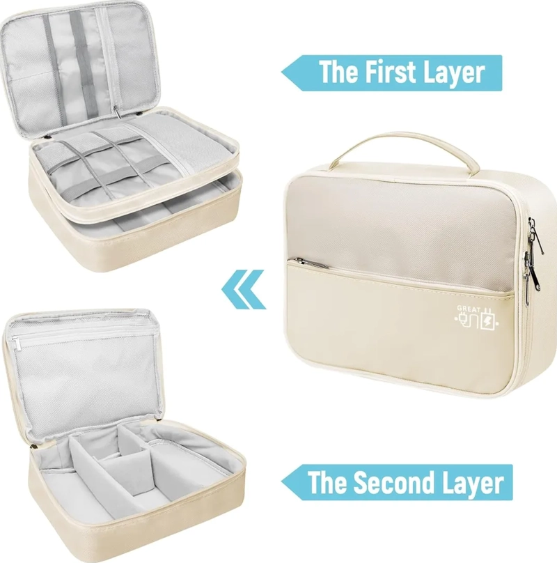 BOLSA ORGANIZADORA CABLES ACCESORIOS ELECTRONICOS - 6