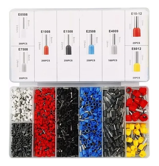ALICATE PRENSA TERMINAL CRIMPING + 1250 FERRULES - 6
