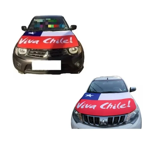 BANDERA CHILE CUBRE CAPO FUNDA AJUSTABLE - 2