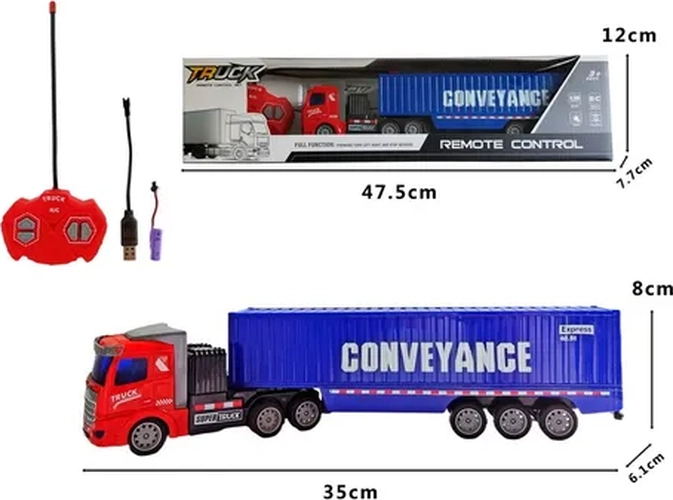 CAMION GANDOLA RC TRAILER NIÑOS - 4