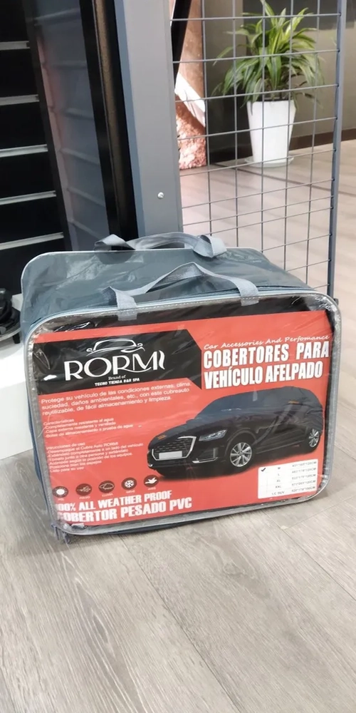 FUNDA CARPA CUBRE AUTO IMPERMEABLE PREMIUM - 6