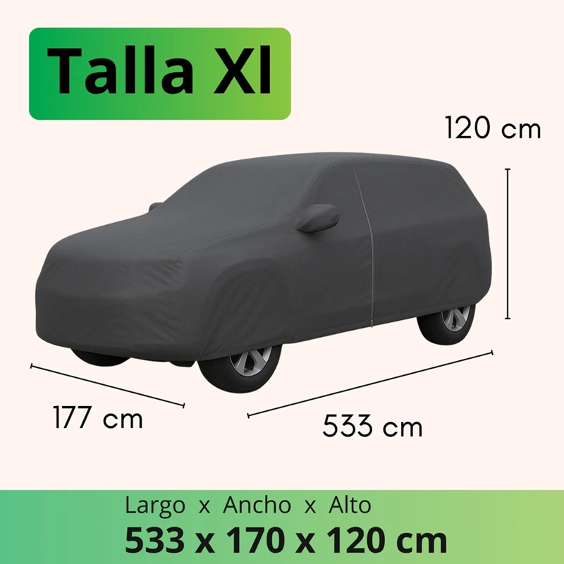 CARPA FUNDA AUTO XL EXTRAGRUESA CON FELPA - 3
